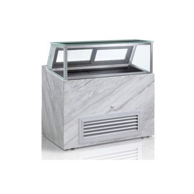 Cabinet Arddangos Hufen Iâ Masnachol